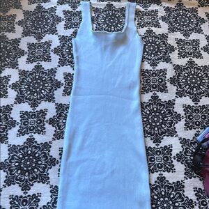 New Look Blue Sleeveless Bodycon Midi Dress